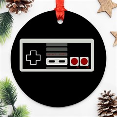 Video Game Controller 80s Ornament (round) by Valentinaart