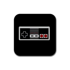 Video Game Controller 80s Rubber Coaster (square)  by Valentinaart