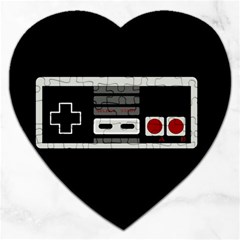 Video Game Controller 80s Jigsaw Puzzle (heart) by Valentinaart