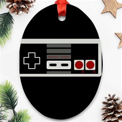 Video Game Controller 80s Oval Ornament (two Sides) by Valentinaart