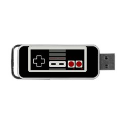 Video Game Controller 80s Portable Usb Flash (two Sides) by Valentinaart