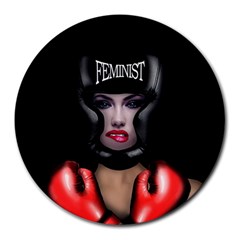 Feminist Round Mousepads by Valentinaart