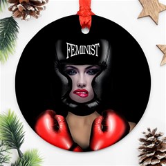 Feminist Ornament (round) by Valentinaart