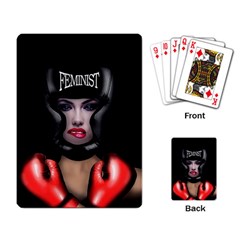 Feminist Playing Card by Valentinaart