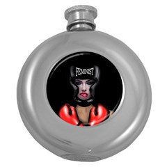 Feminist Round Hip Flask (5 Oz) by Valentinaart