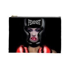 Feminist Cosmetic Bag (large)  by Valentinaart