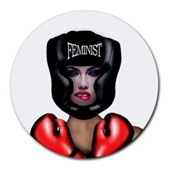 Feminist Round Mousepads by Valentinaart