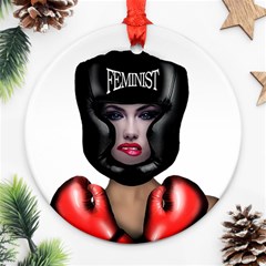 Feminist Ornament (round) by Valentinaart