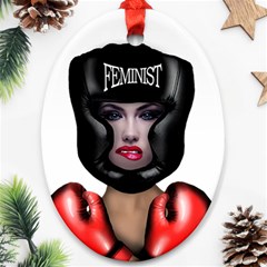 Feminist Ornament (oval) by Valentinaart