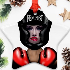 Feminist Ornament (star) by Valentinaart