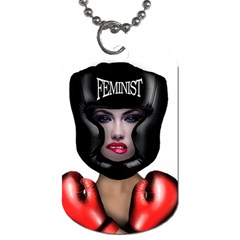 Feminist Dog Tag (two Sides) by Valentinaart