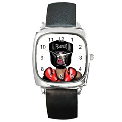 Feminist Square Metal Watch by Valentinaart