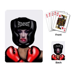 Feminist Playing Card by Valentinaart