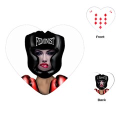 Feminist Playing Cards (heart)  by Valentinaart