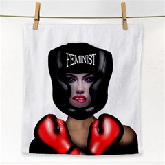 Feminist Face Towel by Valentinaart