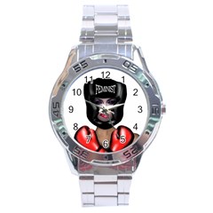 Feminist Stainless Steel Analogue Watch by Valentinaart