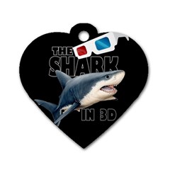 The Shark Movie Dog Tag Heart (two Sides) by Valentinaart