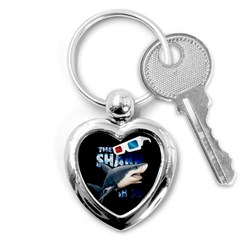 The Shark Movie Key Chains (heart)  by Valentinaart