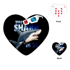 The Shark Movie Playing Cards (heart)  by Valentinaart