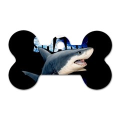 The Shark Movie Dog Tag Bone (one Side) by Valentinaart