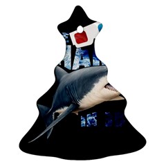 The Shark Movie Ornament (christmas Tree)  by Valentinaart