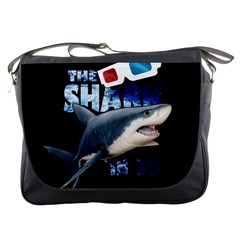 The Shark Movie Messenger Bags by Valentinaart