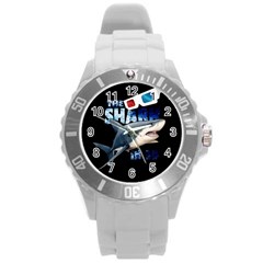 The Shark Movie Round Plastic Sport Watch (l) by Valentinaart