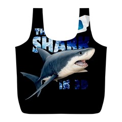 The Shark Movie Full Print Recycle Bags (l)  by Valentinaart