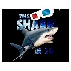 The Shark Movie Double Sided Flano Blanket (medium)  by Valentinaart