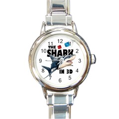 The Shark Movie Round Italian Charm Watch by Valentinaart