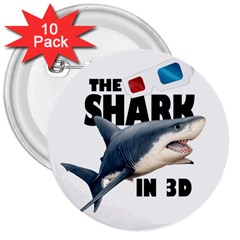 The Shark Movie 3  Buttons (10 Pack)  by Valentinaart