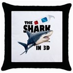 The Shark Movie Throw Pillow Case (Black) Front