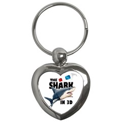 The Shark Movie Key Chains (heart)  by Valentinaart