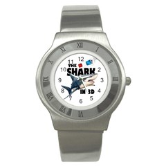 The Shark Movie Stainless Steel Watch by Valentinaart