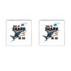 The Shark Movie Cufflinks (square) by Valentinaart