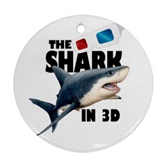 The Shark Movie Round Ornament (two Sides) by Valentinaart