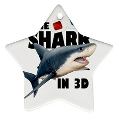 The Shark Movie Star Ornament (two Sides) by Valentinaart