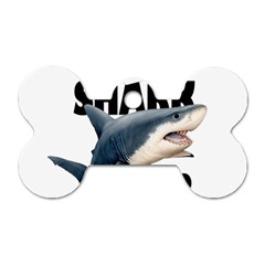 The Shark Movie Dog Tag Bone (two Sides) by Valentinaart