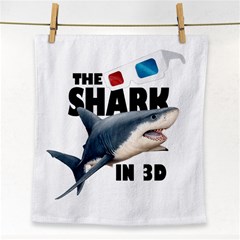 The Shark Movie Face Towel by Valentinaart