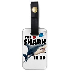 The Shark Movie Luggage Tags (one Side)  by Valentinaart