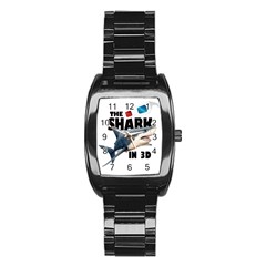 The Shark Movie Stainless Steel Barrel Watch by Valentinaart