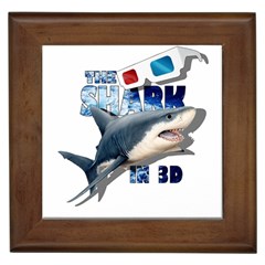 The Shark Movie Framed Tiles by Valentinaart