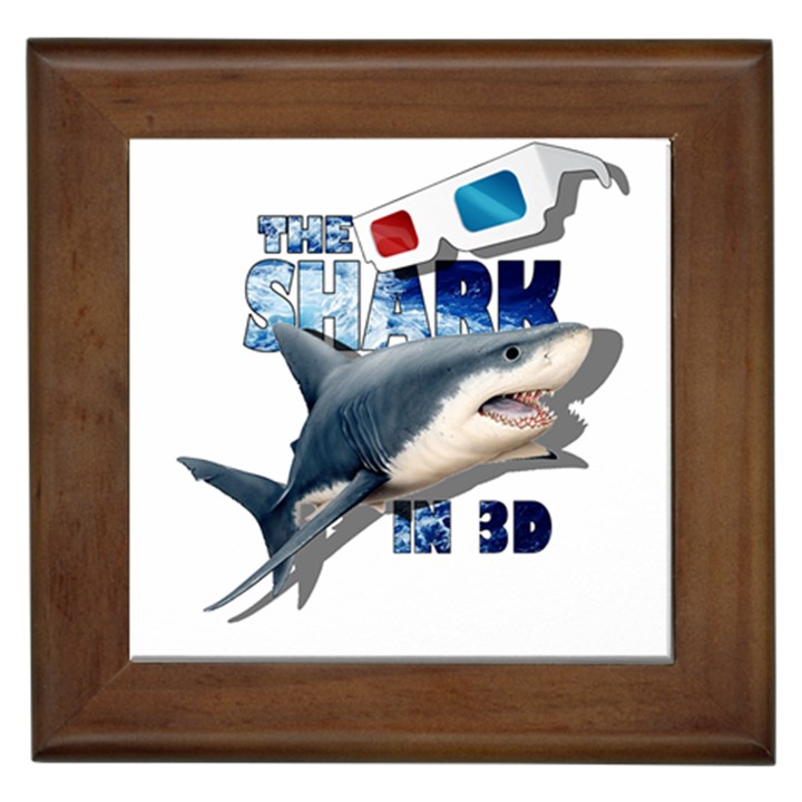 The Shark Movie Framed Tiles