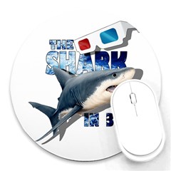 The Shark Movie Round Mousepads by Valentinaart