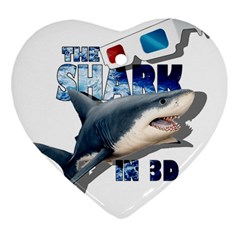 The Shark Movie Ornament (heart) by Valentinaart