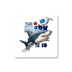 The Shark Movie Square Magnet by Valentinaart