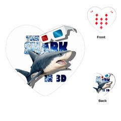 The Shark Movie Playing Cards (heart)  by Valentinaart