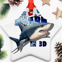 The Shark Movie Star Ornament (two Sides) by Valentinaart