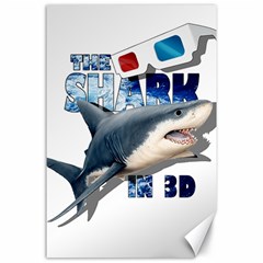 The Shark Movie Canvas 24  X 36  by Valentinaart