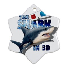 The Shark Movie Snowflake Ornament (two Sides) by Valentinaart